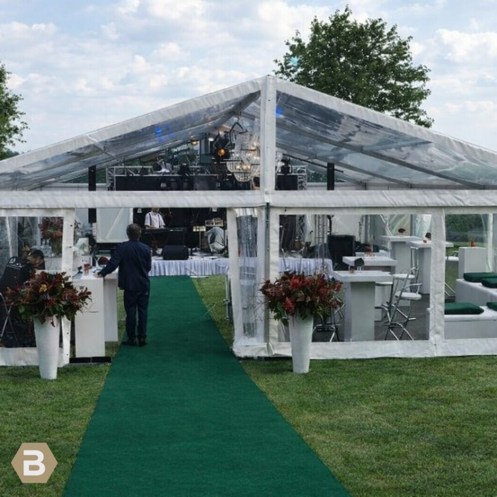 Transparante aluhal tent voor exclusief evenement