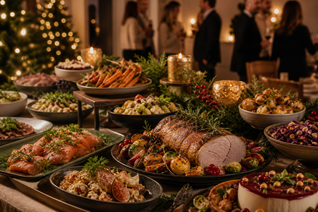 Luxe kerstbuffet voor bedrijven